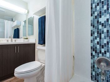 Marble style bathroom finishes
